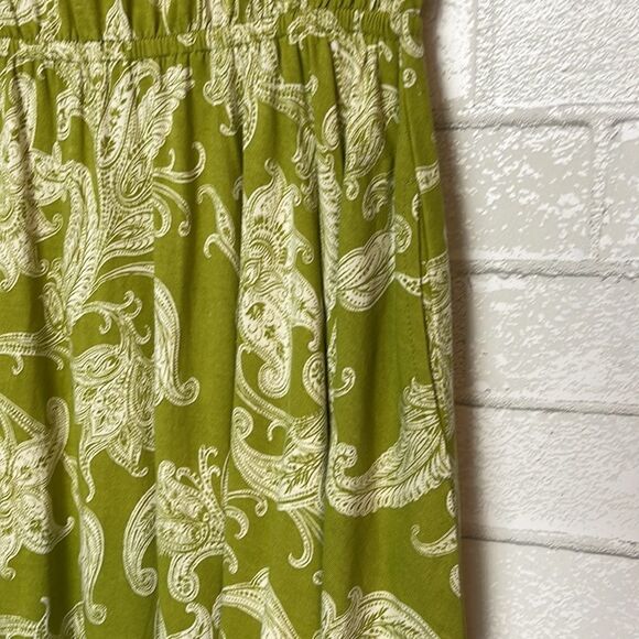 Anthropologie Daily Practice Mini Dress Green Floral Paisley Print S NWT - Picture 5 of 11